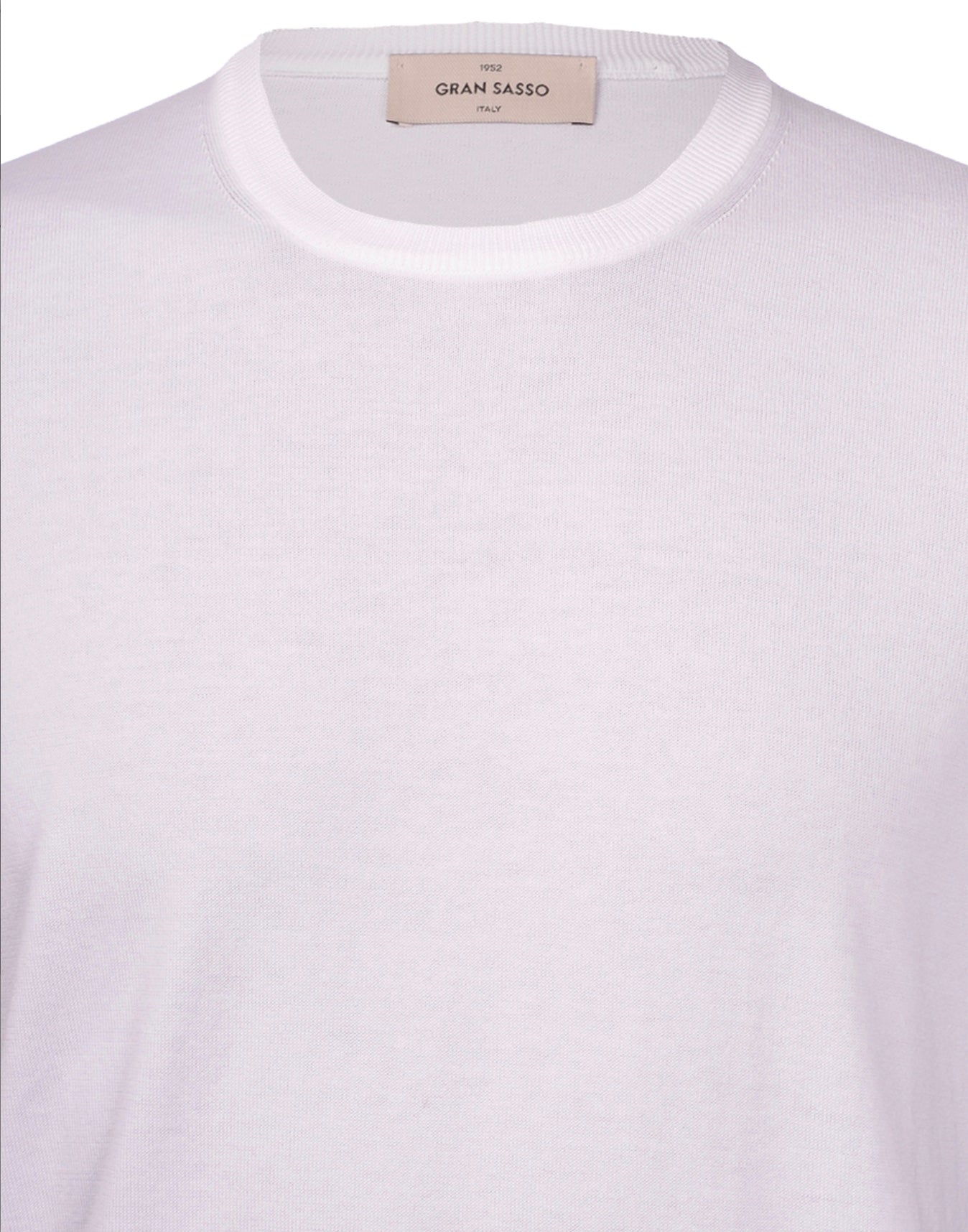 Gran Sasso Knitted Cotton Tshirt White  5