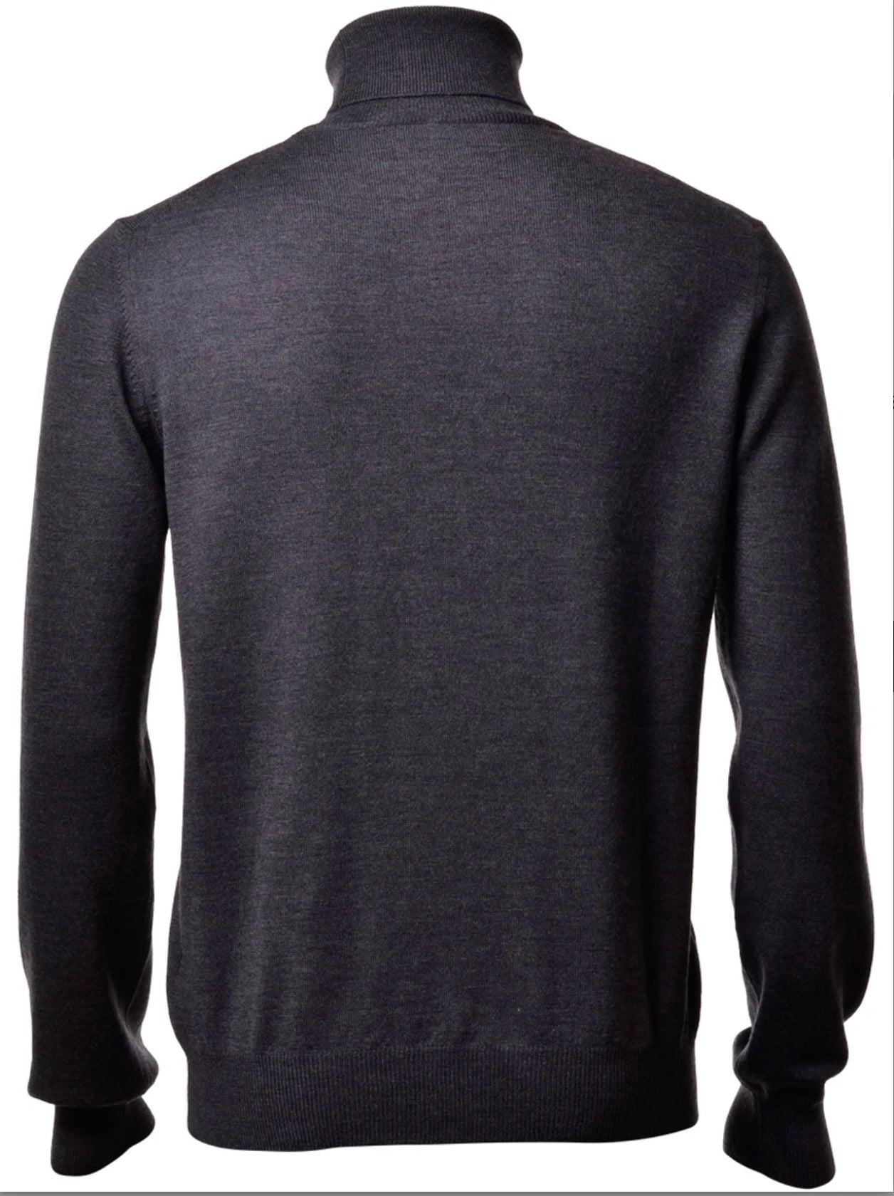 Gran Sasso Merino Rollneck Charcoal back