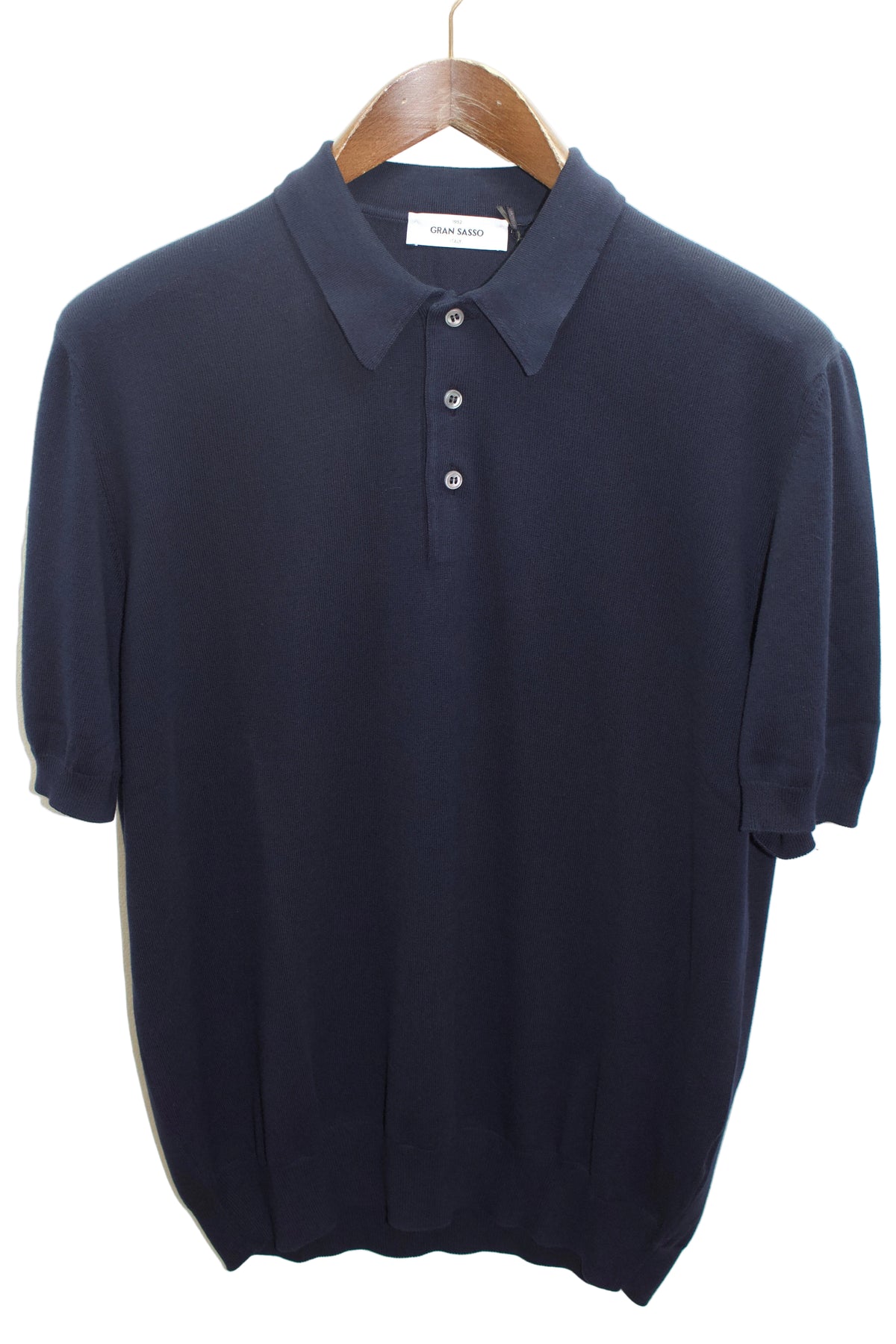 Gran Sasso Navy blue polo shirt