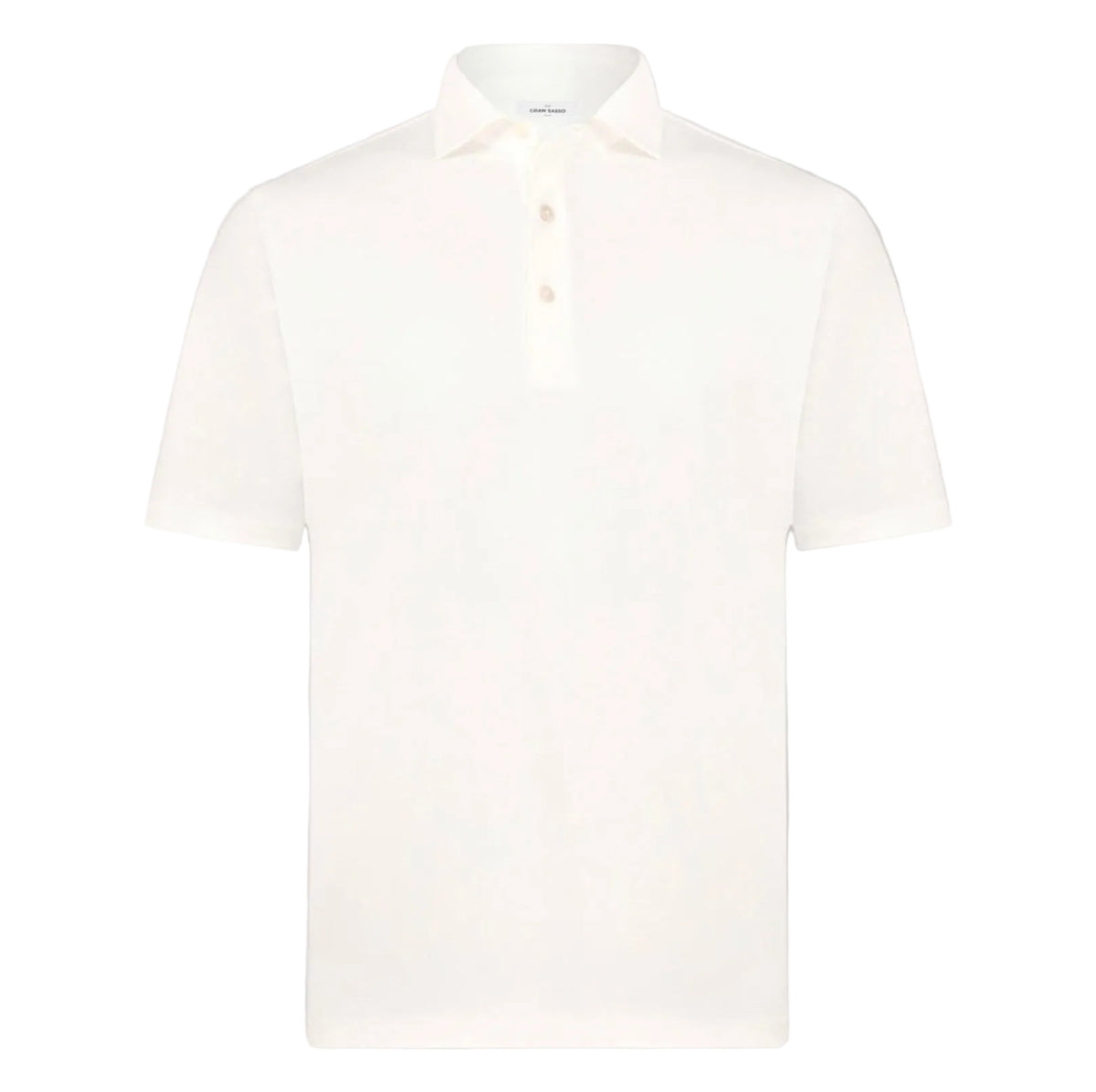 Gran Sasso white short Sleeve polo shirt 