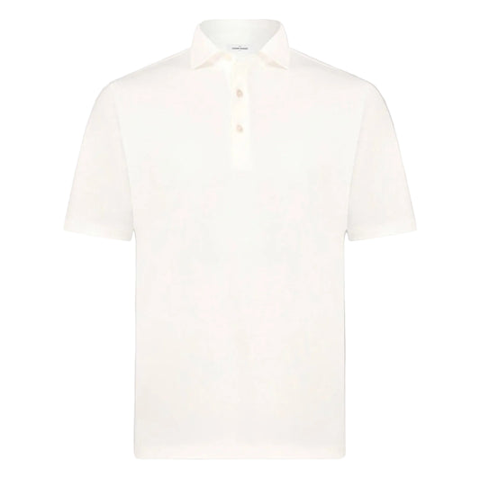 Gran Sasso white short Sleeve polo shirt 