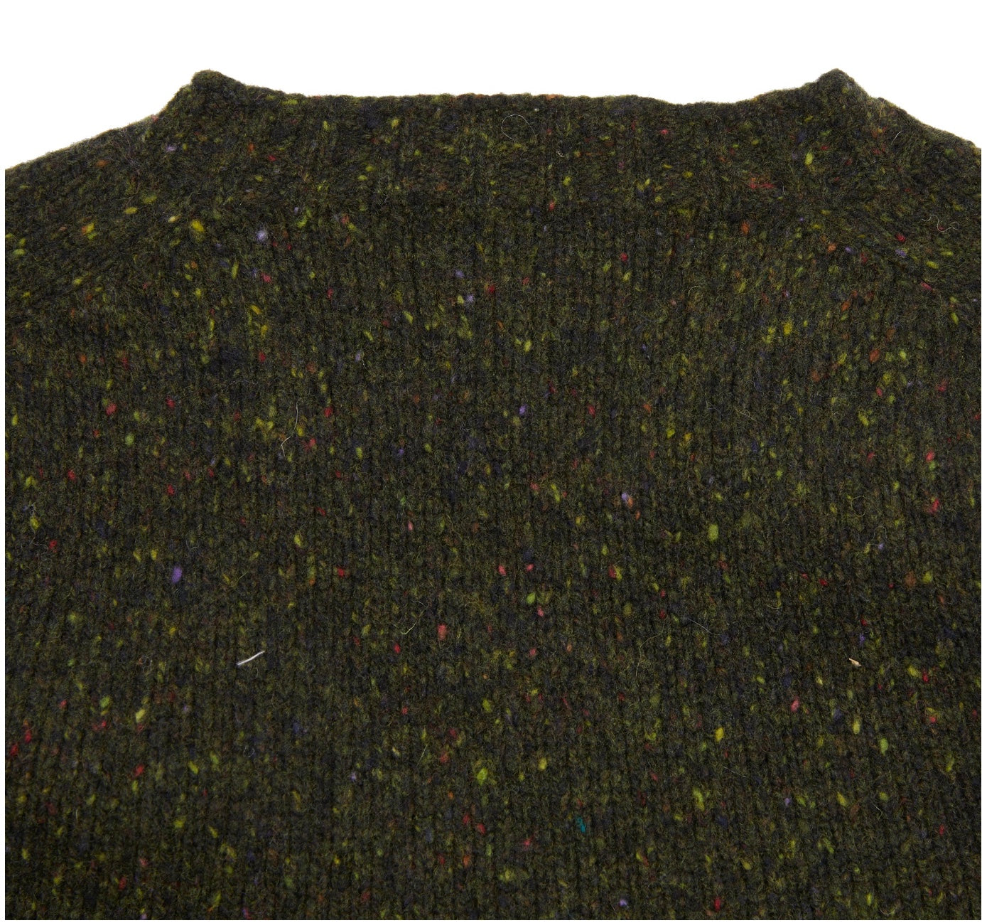 Harley Harris Crew Neck Sweater, Olive Donegal