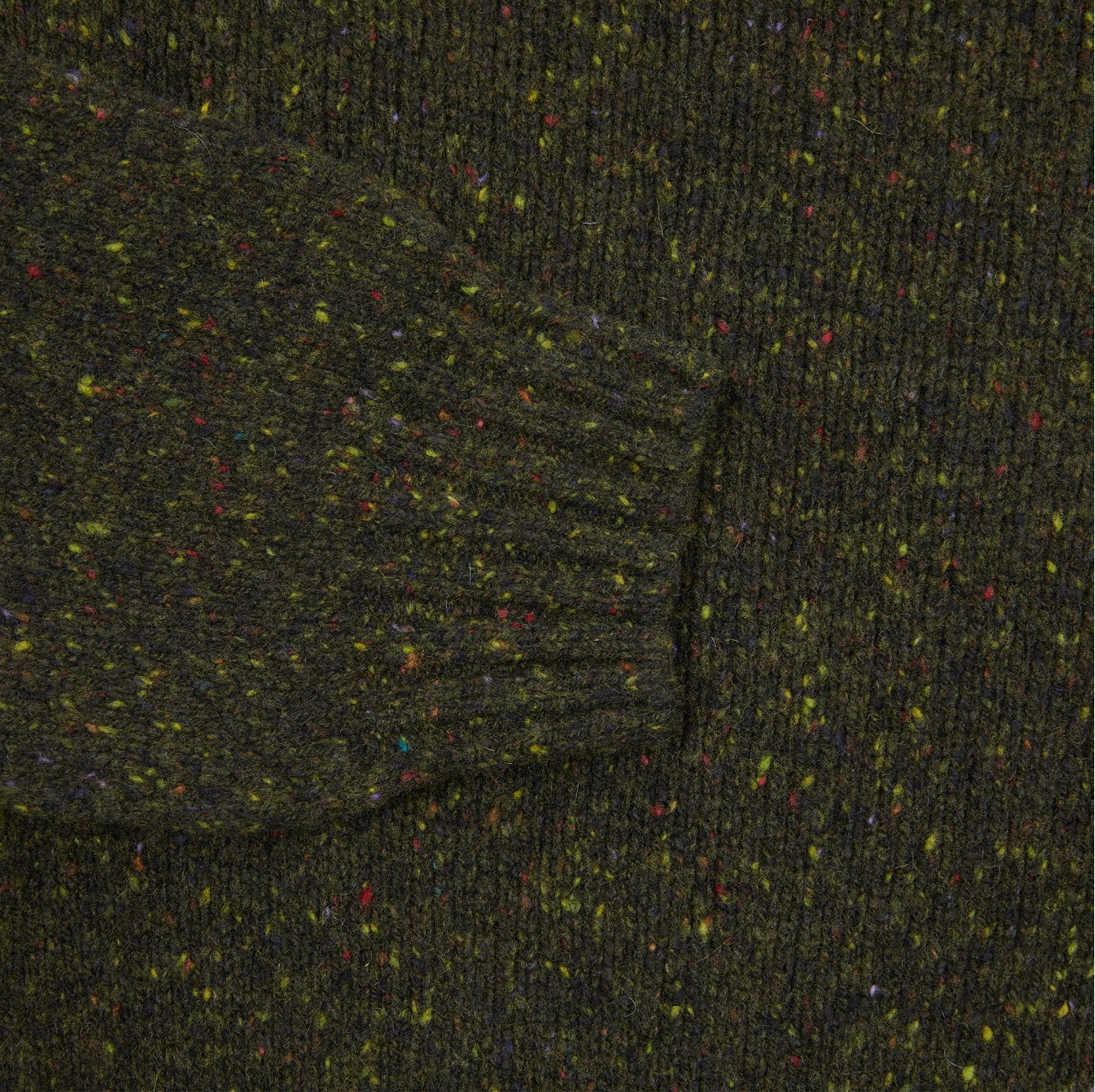 Harley Harris Crew Neck Sweater, Olive Donegal