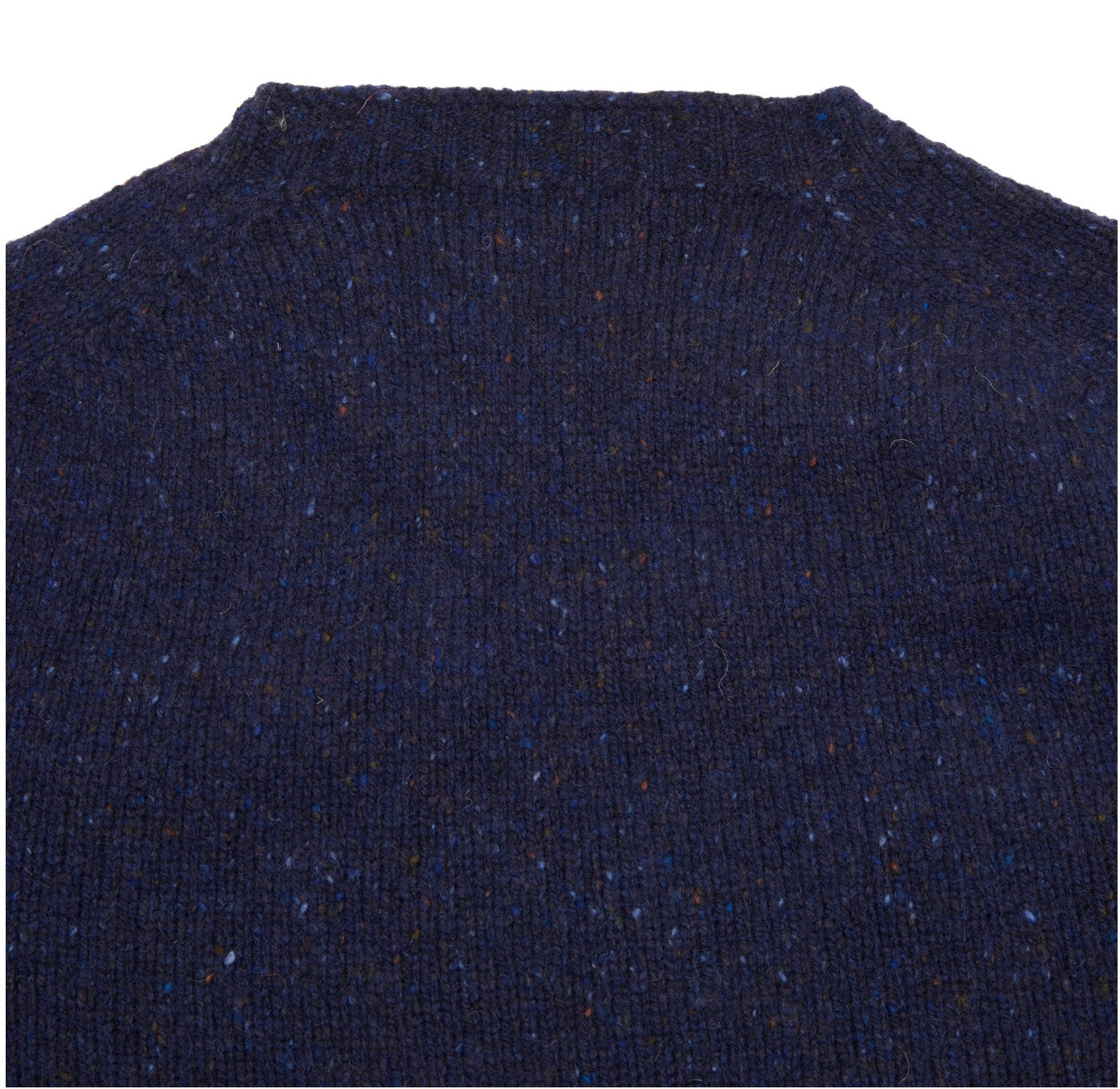 Harley Harris Crew Neck Sweater, Navy Donegal