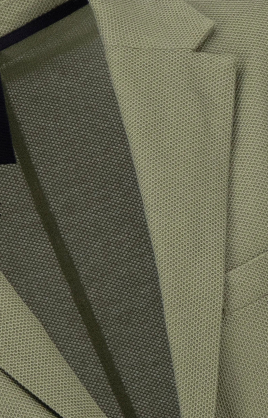 Harris Wharf Jacket in Honeycomb Loro Piana Fabric (Sage Green)