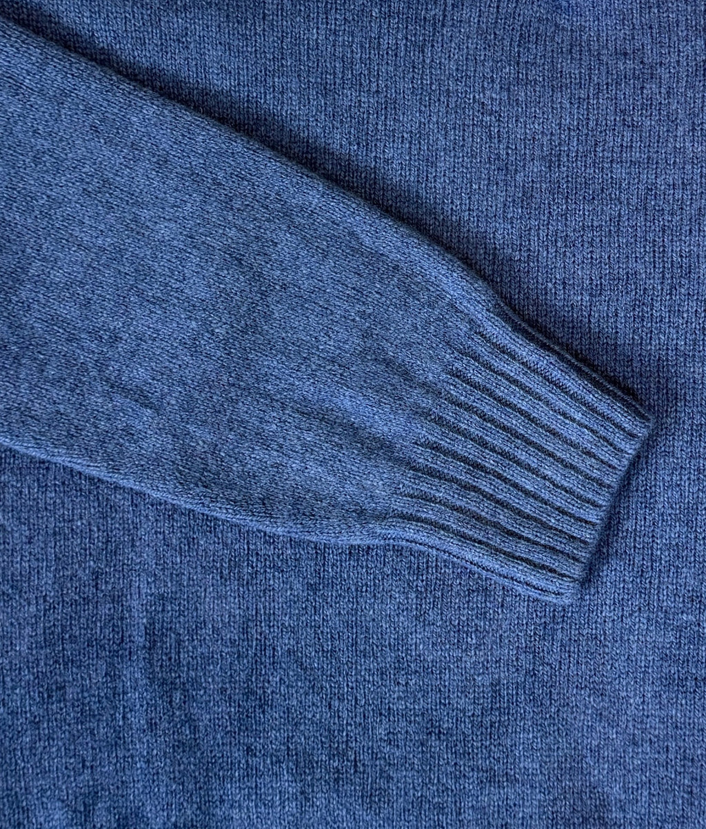 Harley Super Soft Polo Knit Sweater, Denim Blue