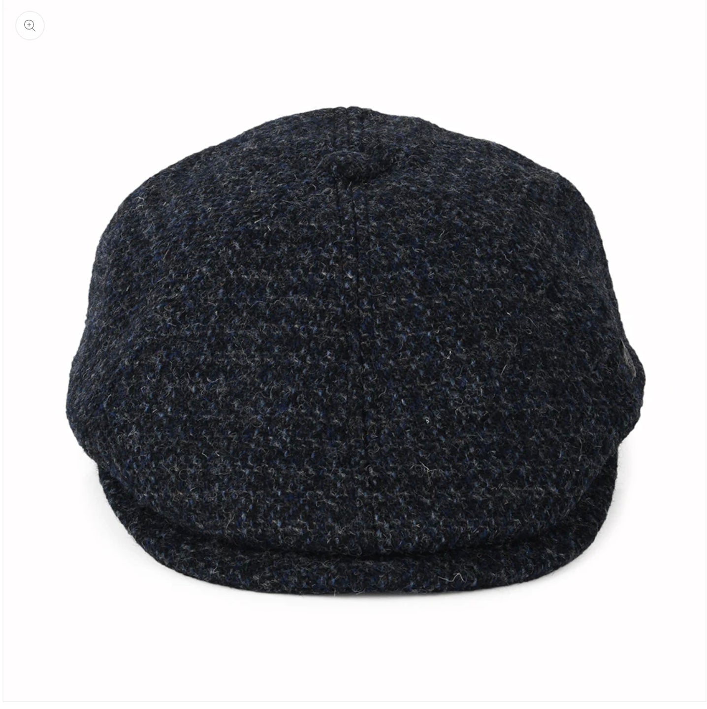 Harris Tweed 'Hudson' Newsboy Cap, Navy check