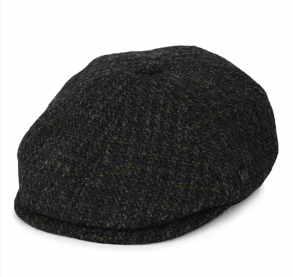 Failsworth Harris Tweed 'Hudson' Newsboy Cap, Olive check