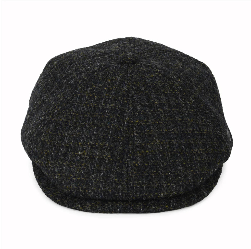 Harris Tweed 'Hudson' Newsboy Cap, Olive check