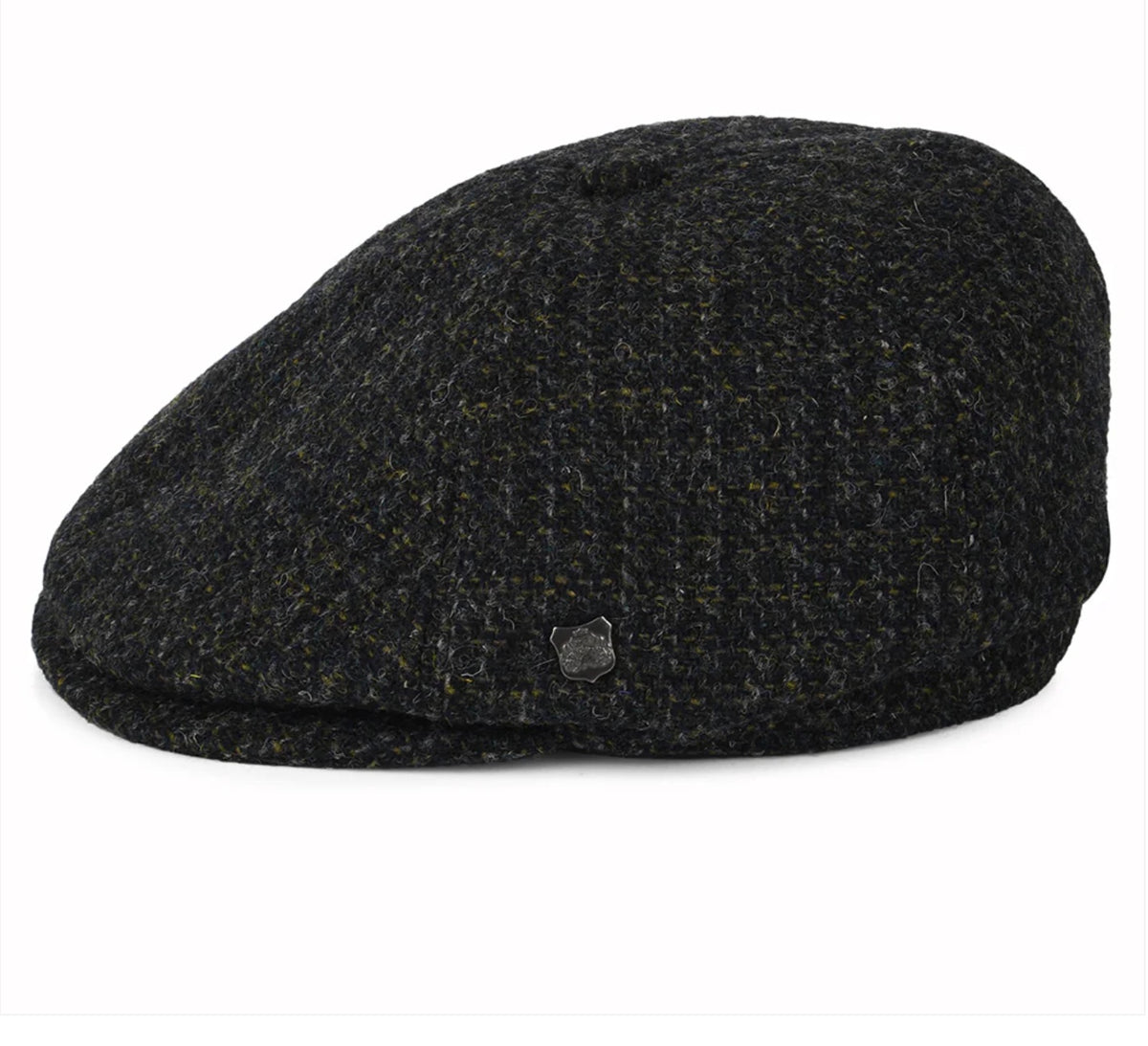 Failsworth Harris Tweed 'Hudson' Newsboy Cap, Olive check