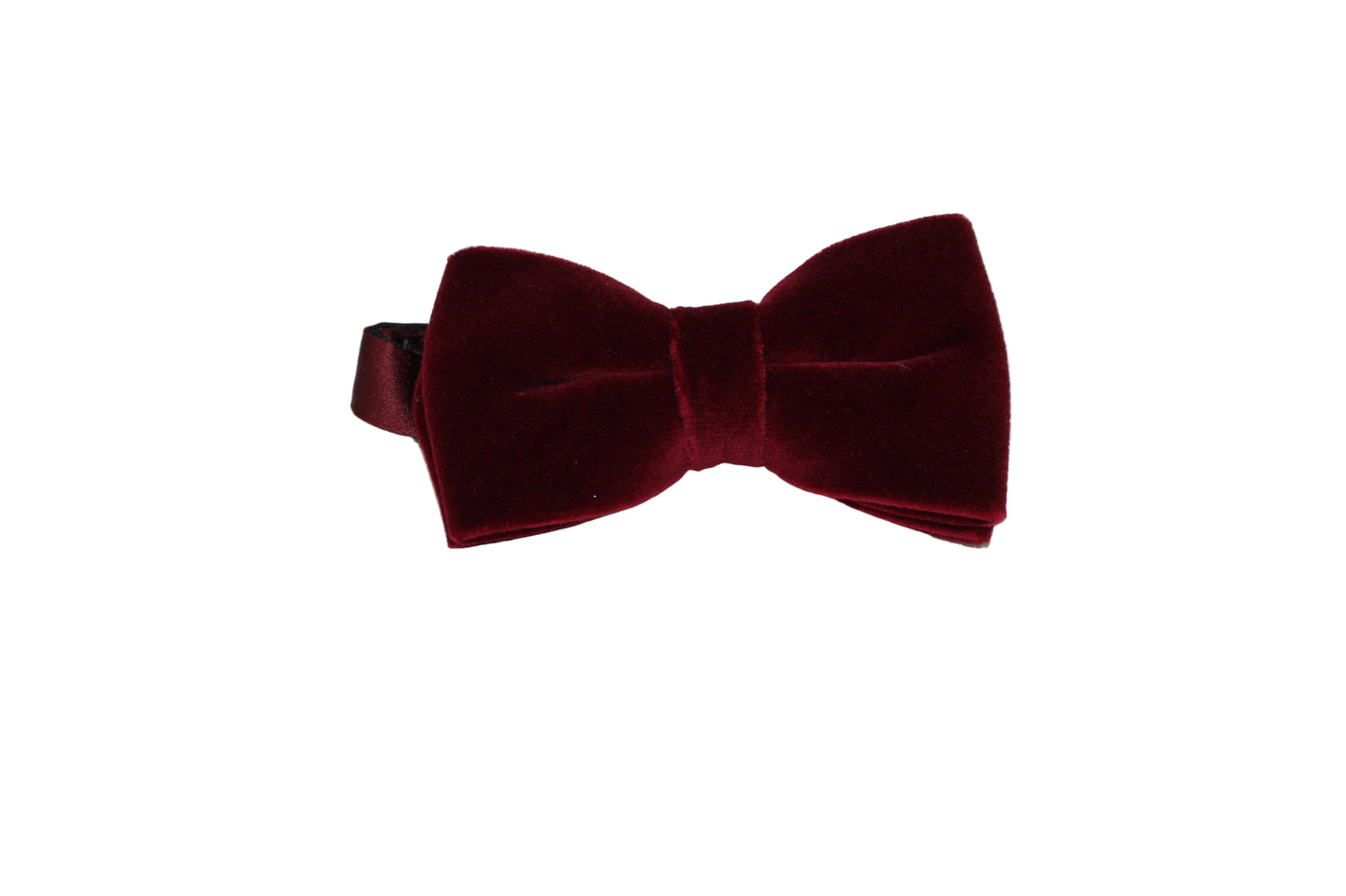 Velvet Bow Tie (Burgundy) Pre-Tied