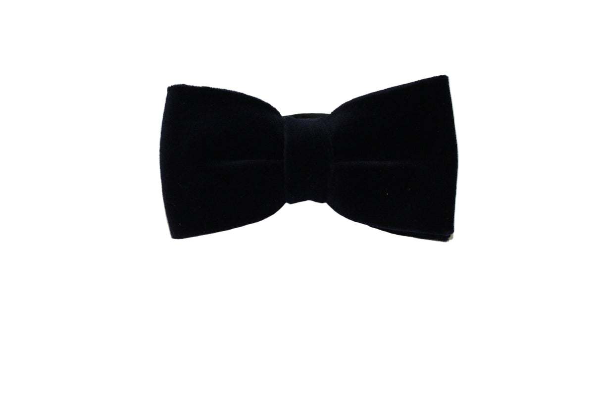 Velvet Bow Tie (Navy) Pre-Tied