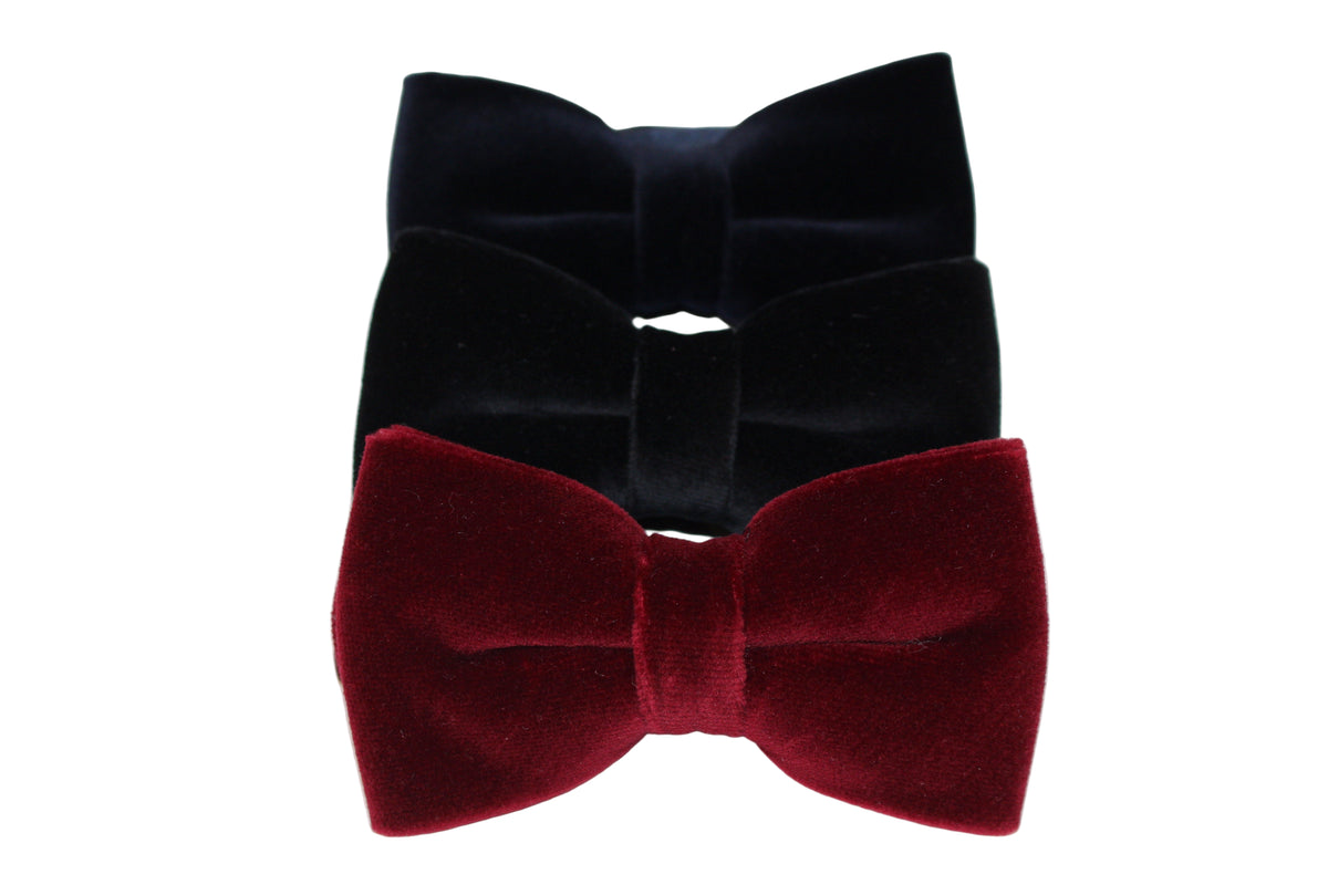 Velvet Bow Tie (Black)