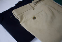 Load image into Gallery viewer, Berwich Beige Stretch Cotton Trousers
