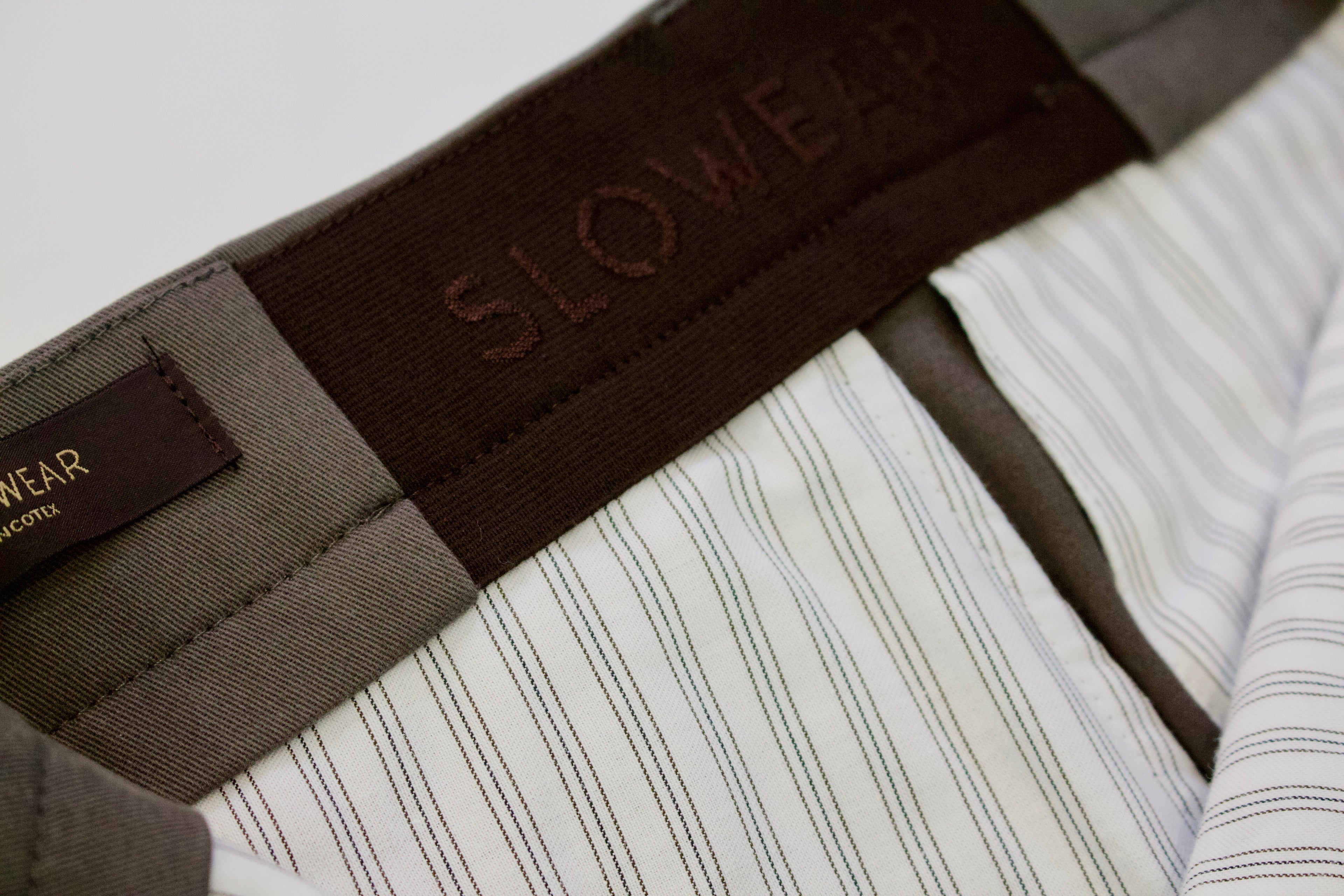 Incotex 'Venezia 1951' Tapered Cotton Trousers, Dove Grey