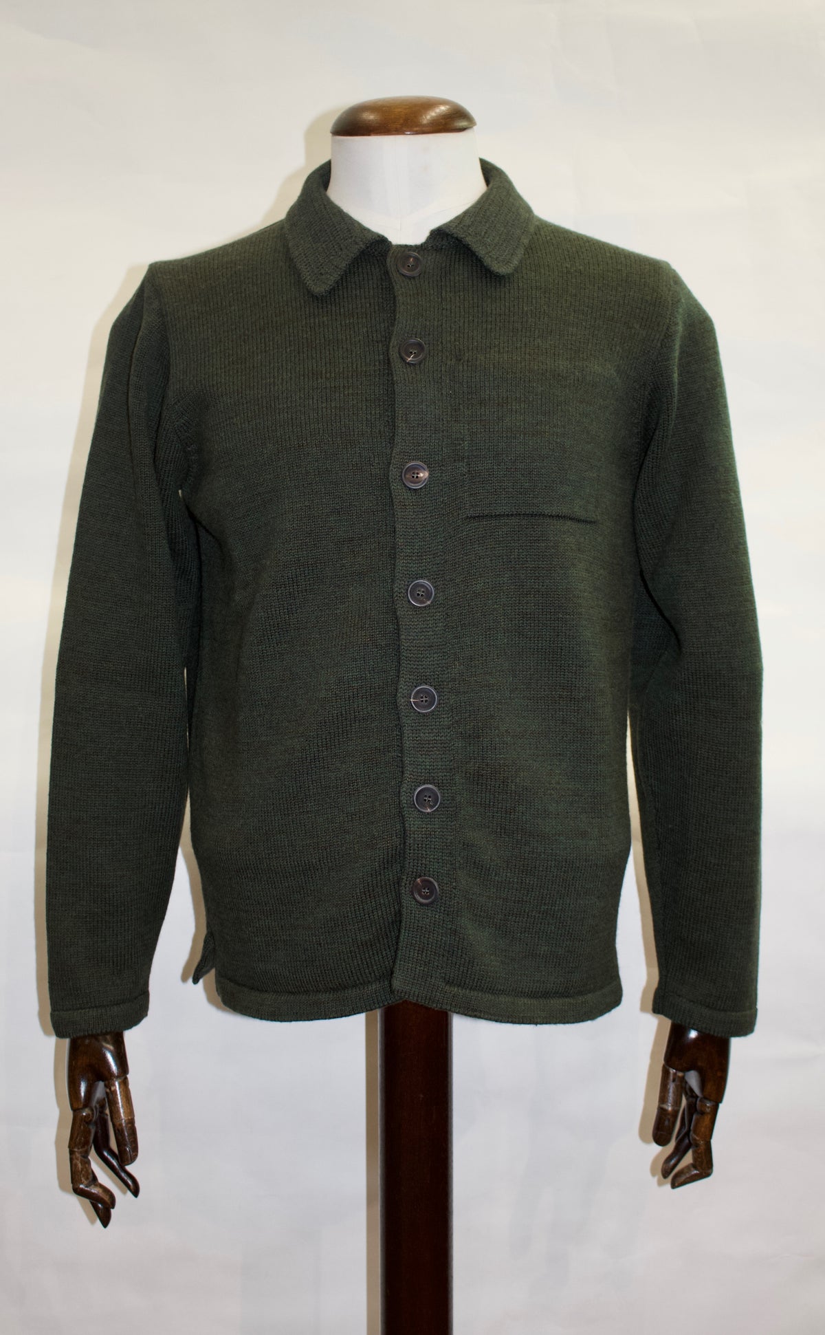 Inis Meain Textured Shirt Jacket, Olive Melange