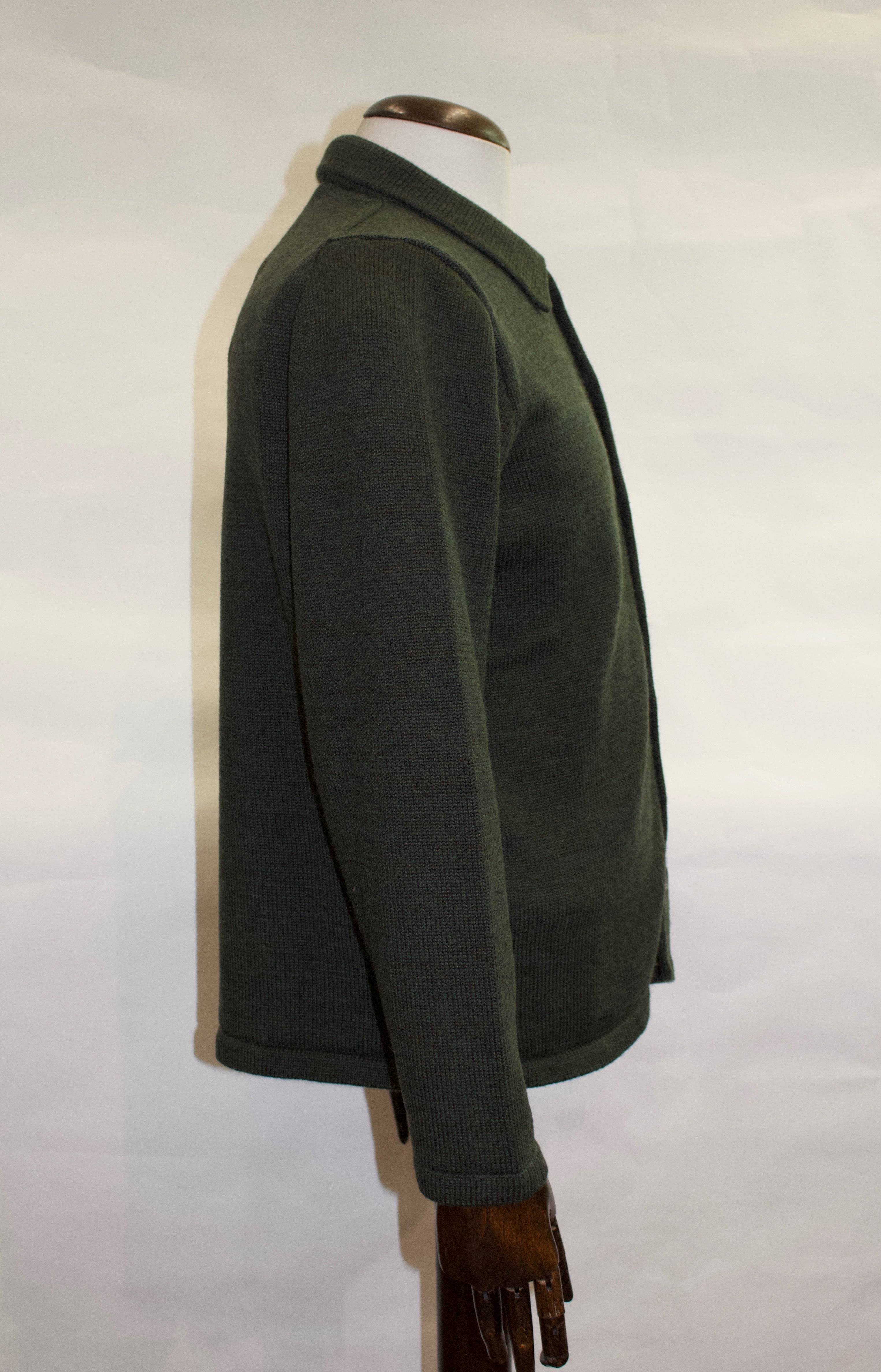 Inis Meain Textured Shirt Jacket, Olive Melange