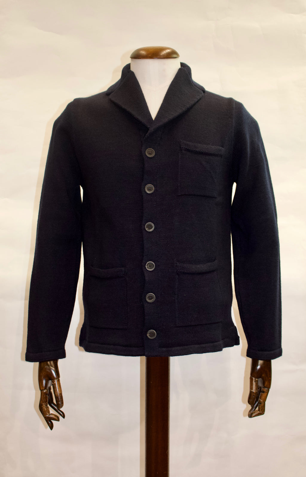 Inis Meain Textured Pub Jacket, Dark Navy