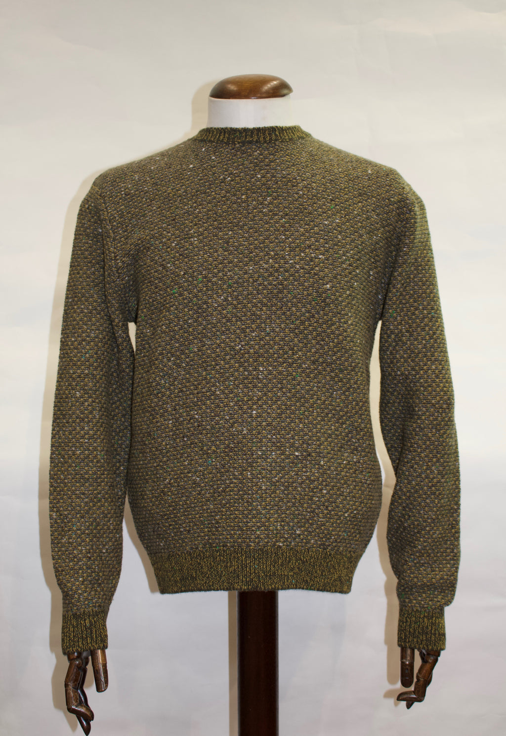 Inis Meain Breidin Cashmere Sweater (Khaki Mix)