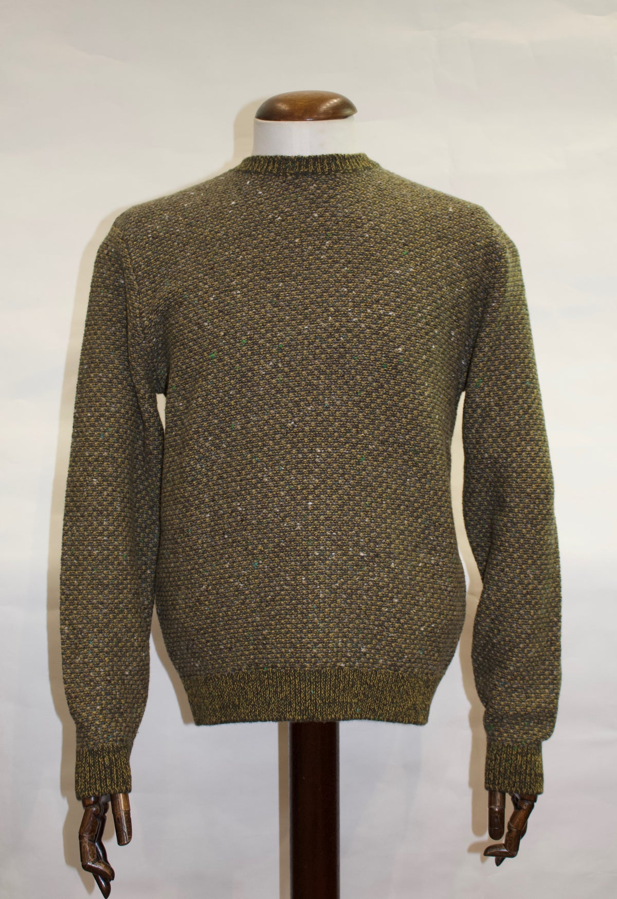 Inis Meain Breidin Cashmere Sweater (Khaki Mix)