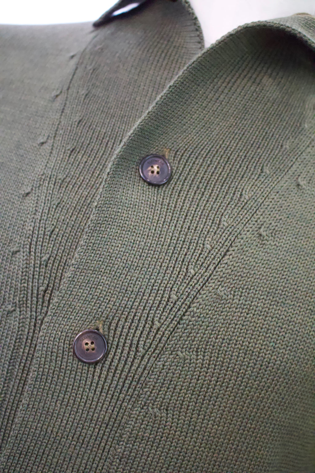 Slowear Knitted Wool Bomber Jacket Olive Green