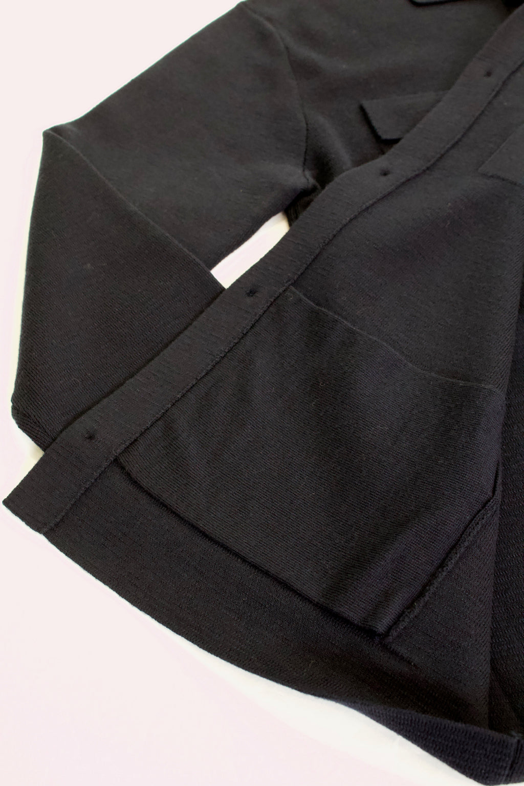 Slowear Four Pocket Virgin Wool Cardigan, Navy
