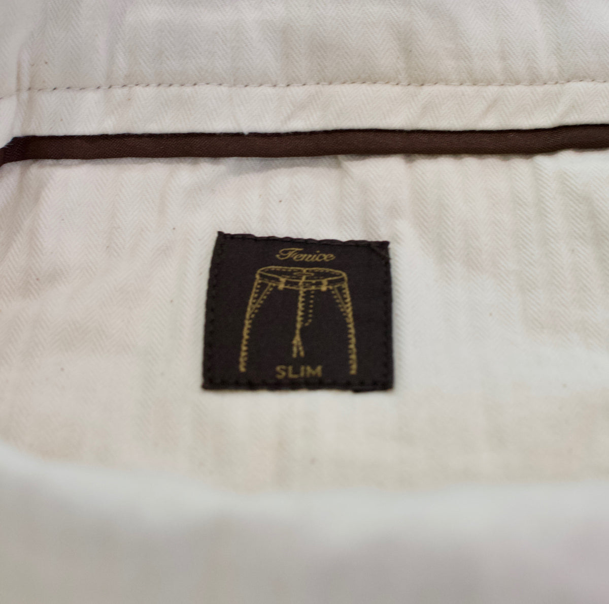 Slowear Slim Fit Cotton Twill Chino (Light Beige)