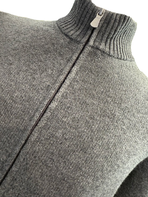 Gran Sasso Full zip Grey Knitwear