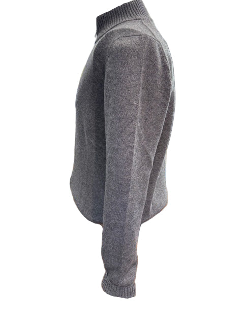 Gran Sasso Full Zip Cashmere Blend (Grey)