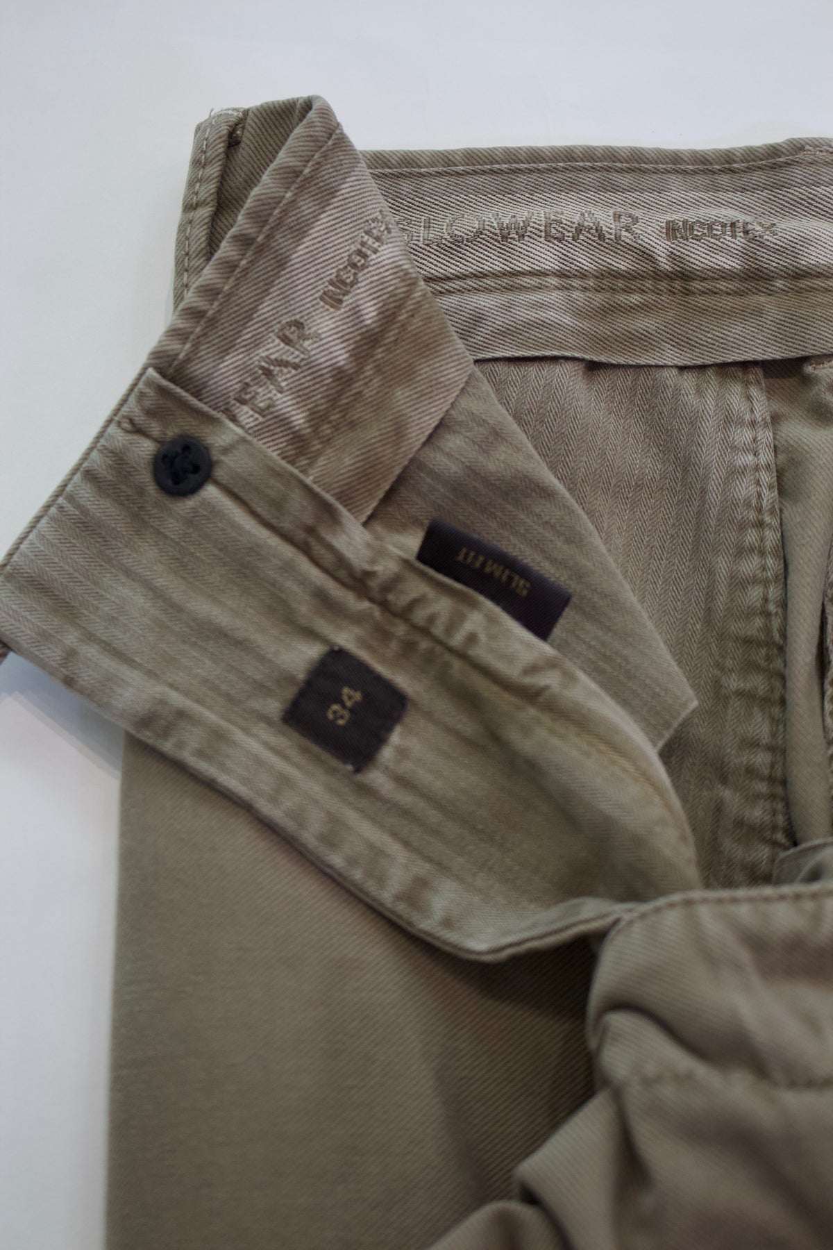 Incotex Slim Fit Cotton Twill Chino Trouser, Taupe5