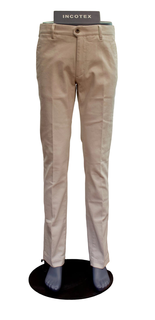 Incotex Slim Fit Cotton Twill Trousers