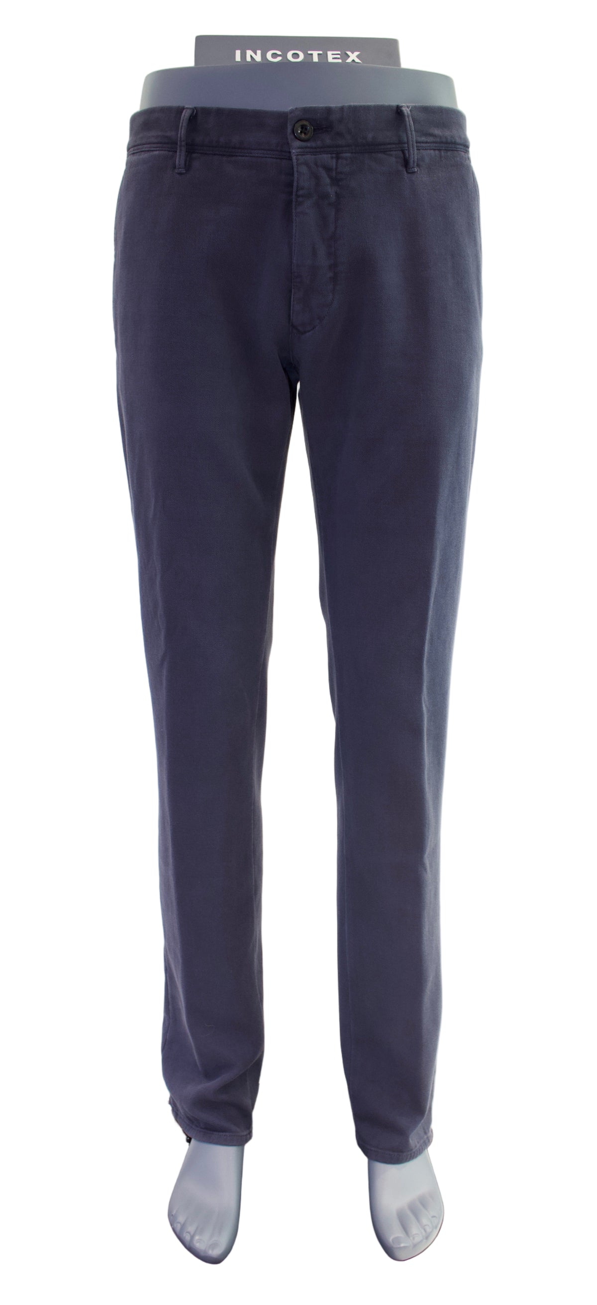 Incotex Stretch Cotton Twill Chino, Dark Blue