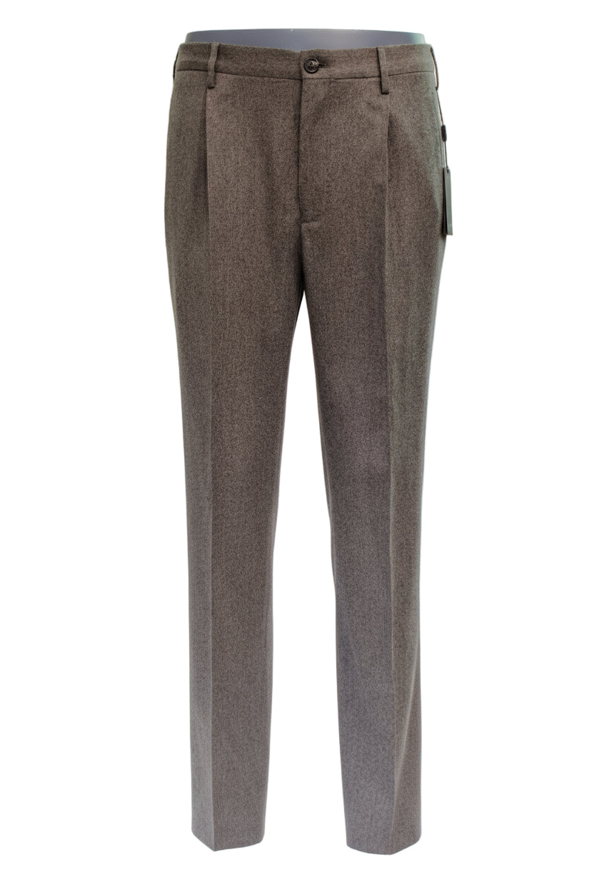 Incotex brown flannel trousers