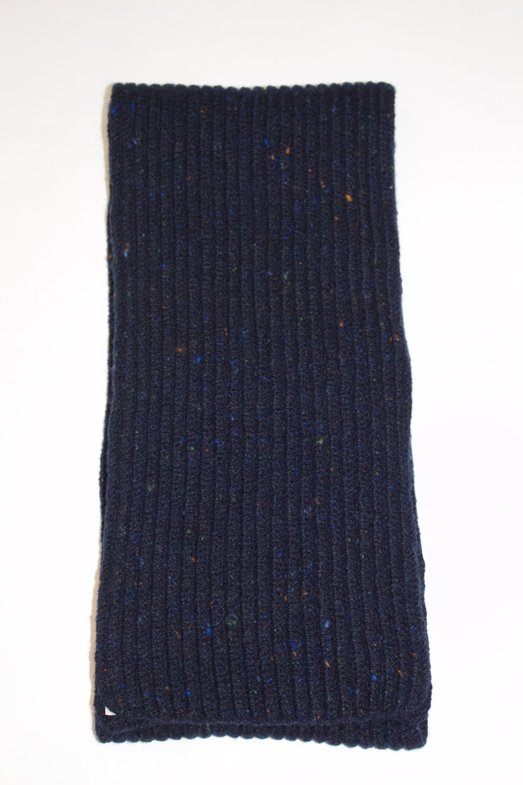 Inis Meain Cashmere /Wool Ribbed Scarf (Prussia)