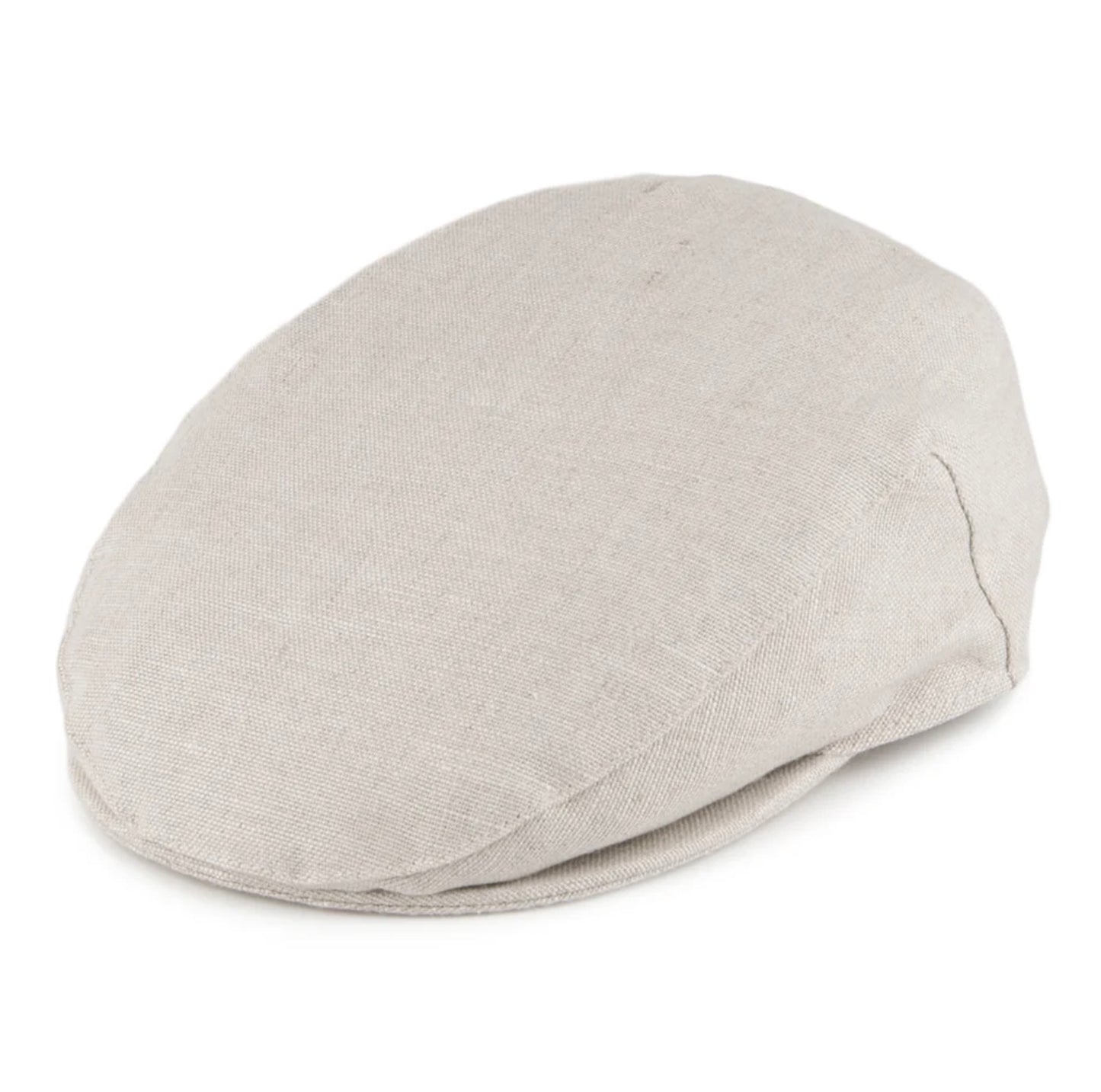 Irish Linen Flat Cap, Natural