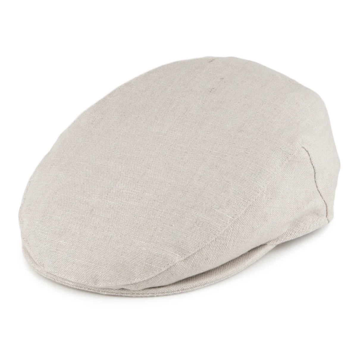 Irish Linen Flat Cap, Natural