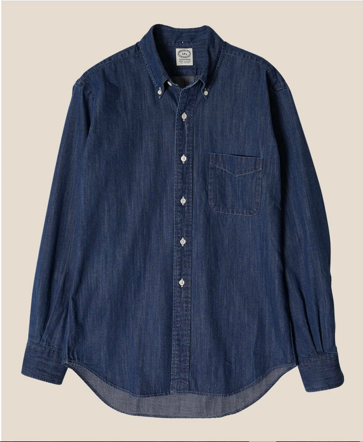 Kamakura Vintage Ivy-Japanese Denim 7oz Shirt ( Deep Navy)