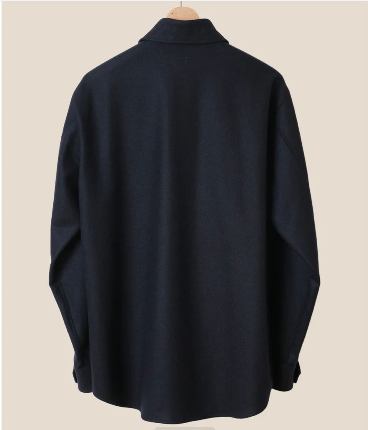 Kamakura CPO Navy Wool Flannel Shirt