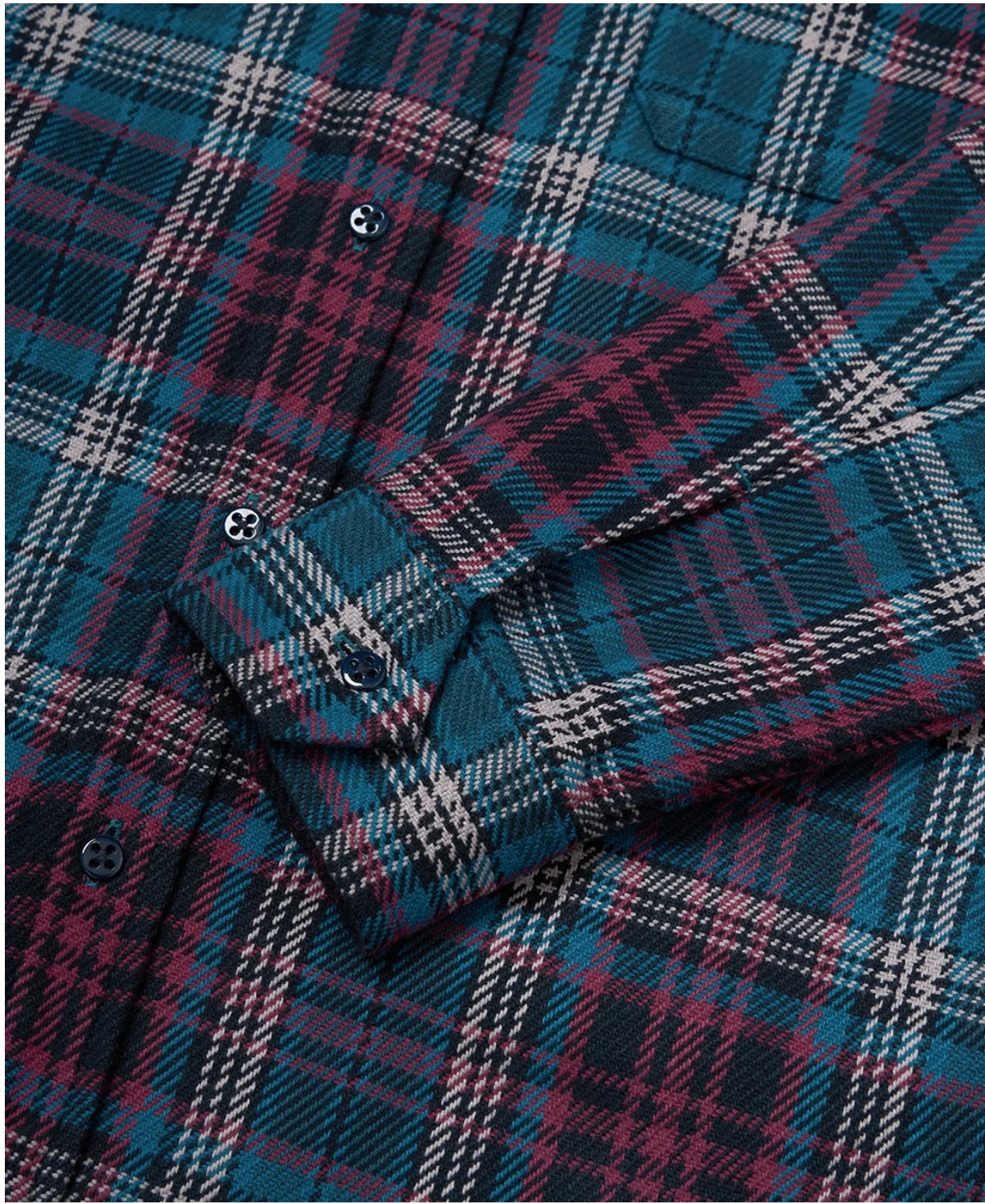 Kamakura CPO Heavy Twill Cotton Over Shirt, Dark Blue Check
