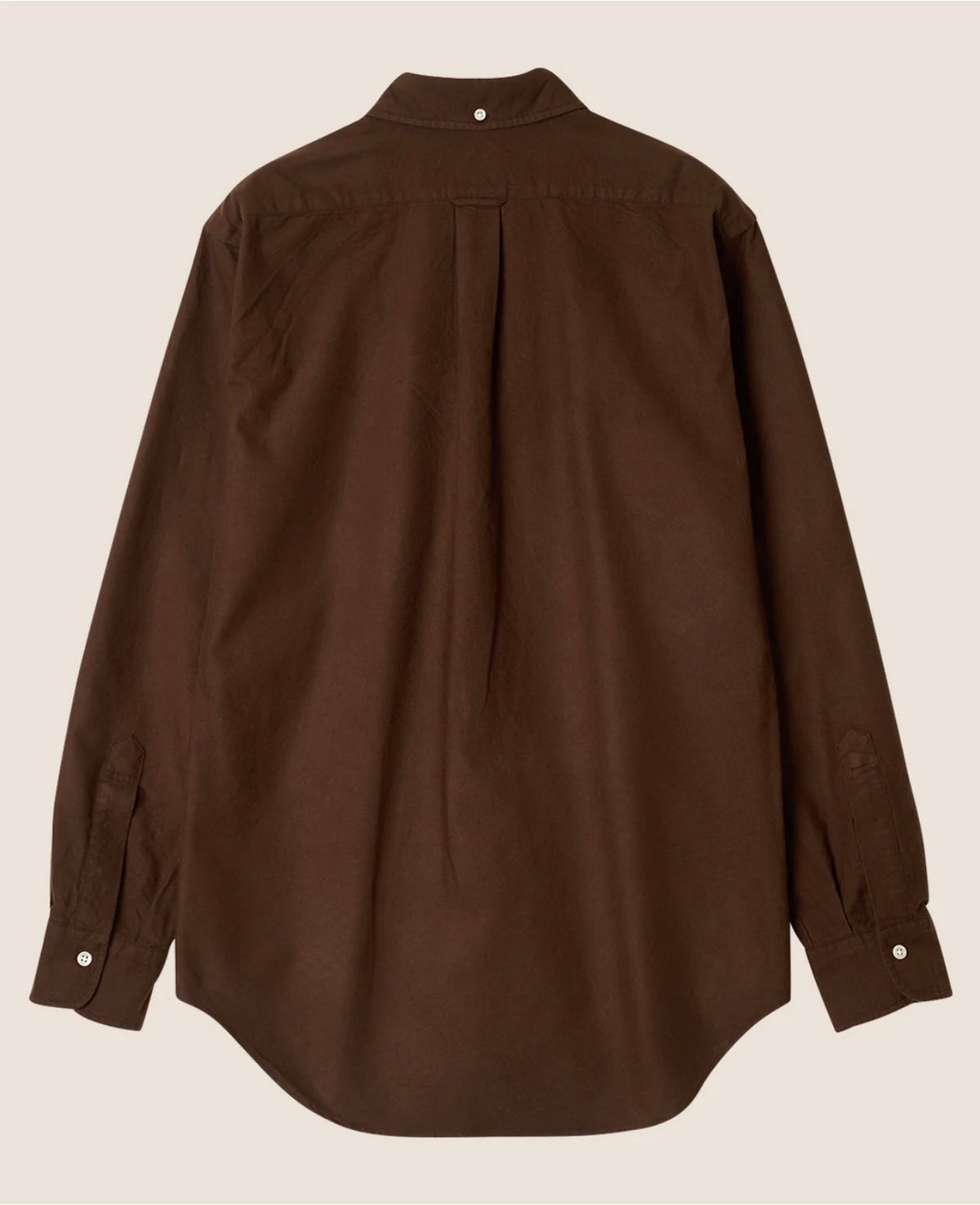 Kamakura Vintage Ivy Brushed Cotton BD Shirt, Brown