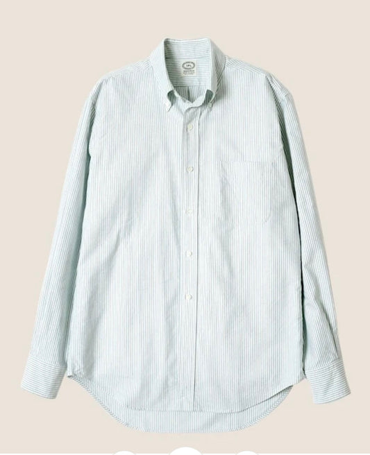 Kamakura Vintage Ivy University Stripes Shirt, Green