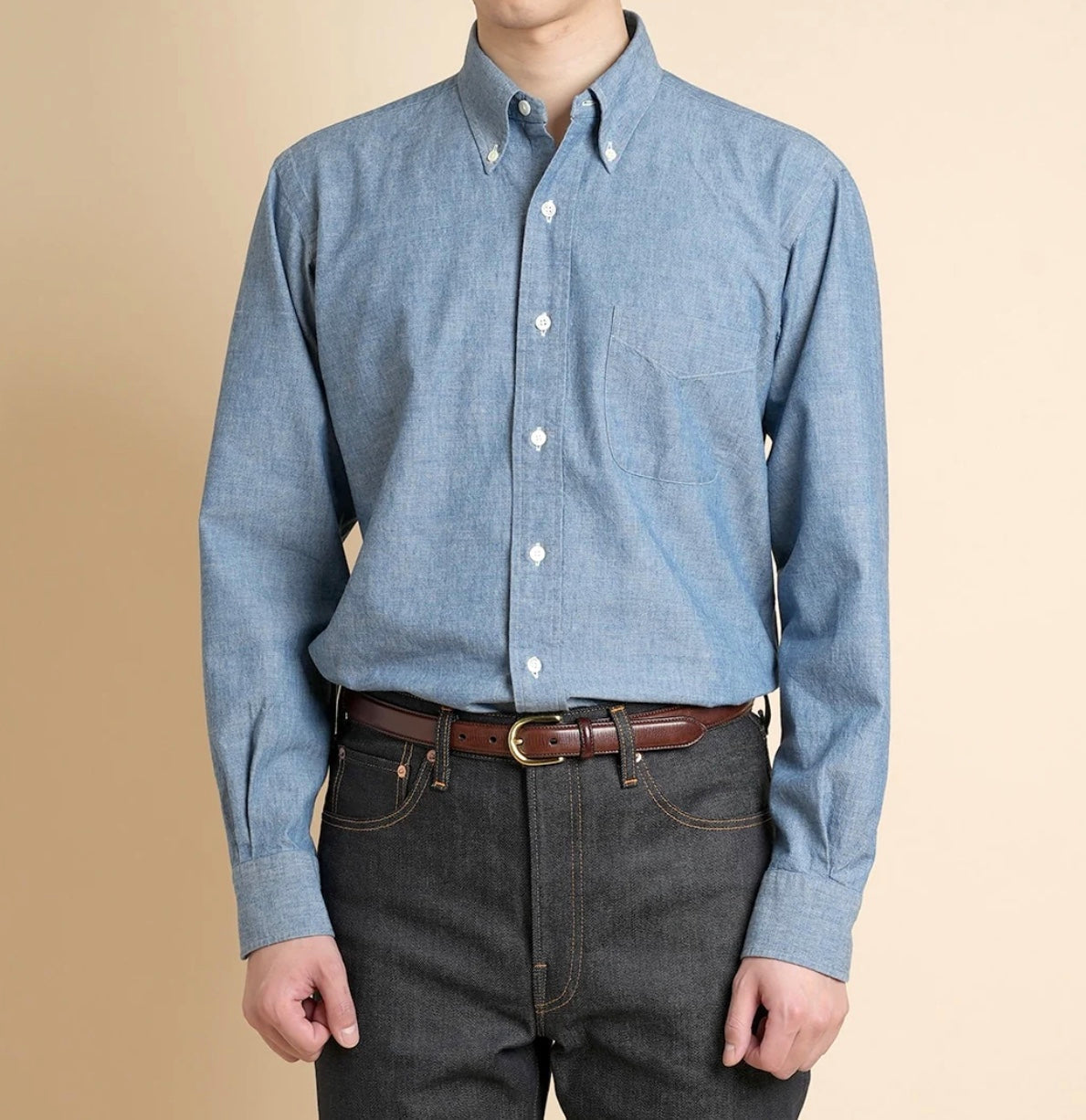 Kamakura_chambray_shirt button down 4