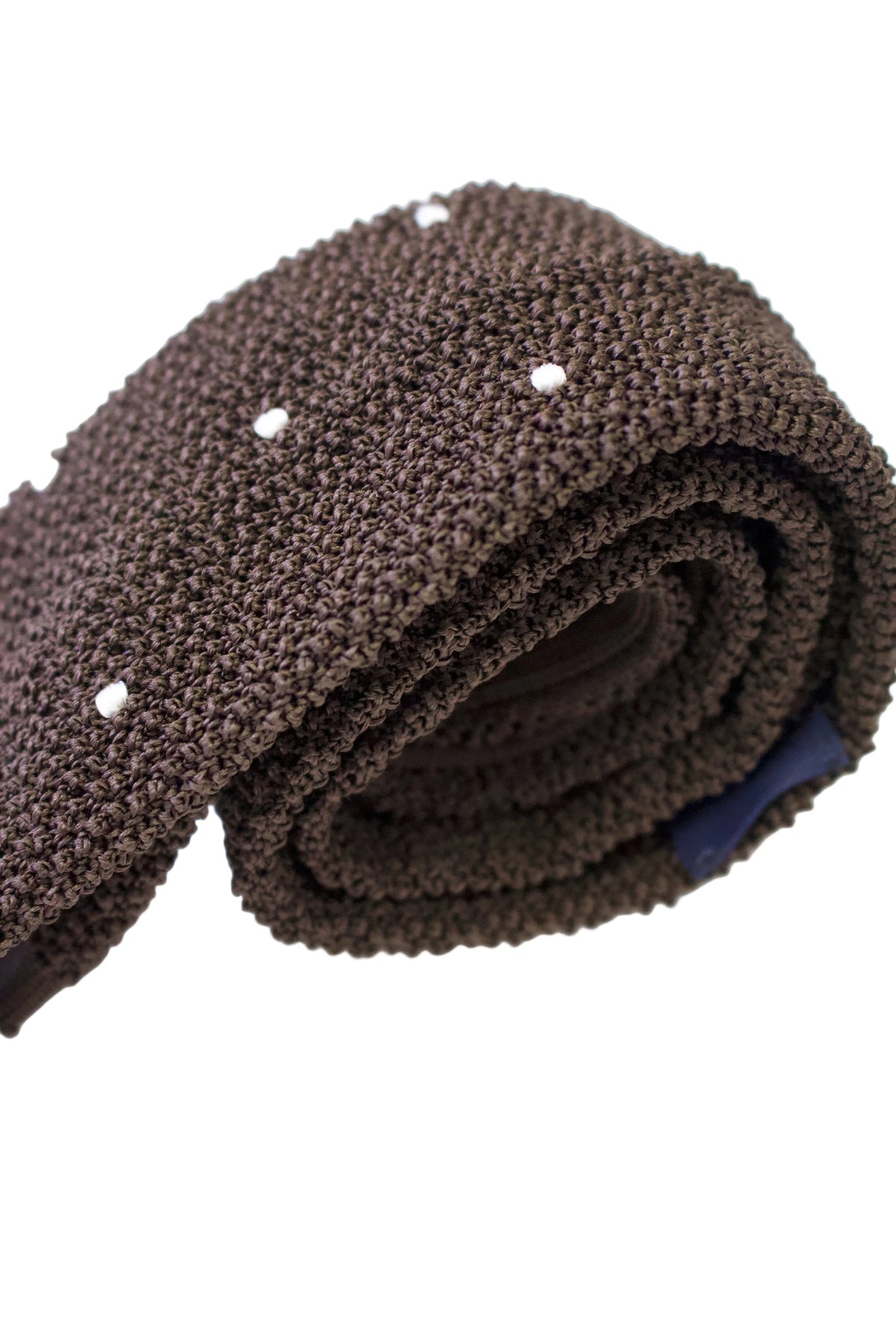 Knitted Silk Poka Dot Ties 