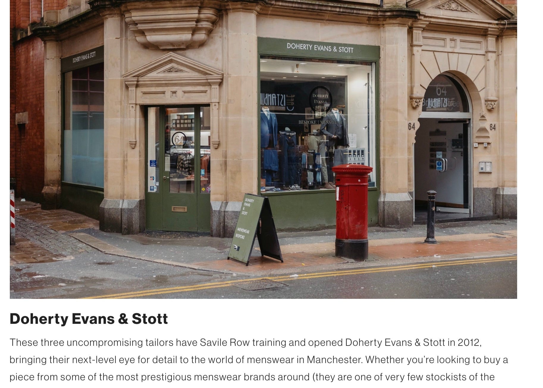 Manchester Tailors (Doherty Evans & Stott)