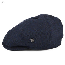 Load image into Gallery viewer, Hudson Newsboy 6 Panel Cap, Wool Flannel Mix, Navy
