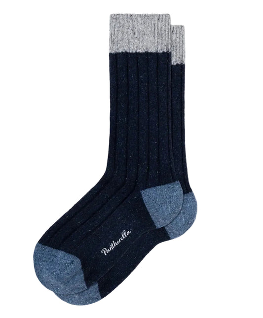 Pantherella Thornham Navy Merino Wool Socks