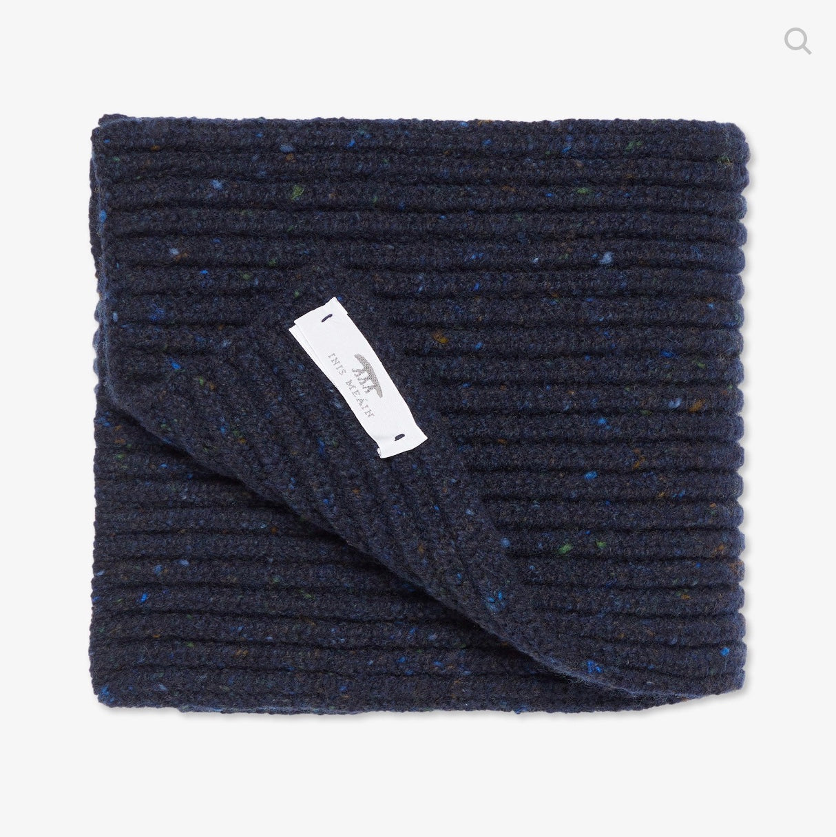 Inis Meain Cashmere /Wool Ribbed Scarf (Prussia)
