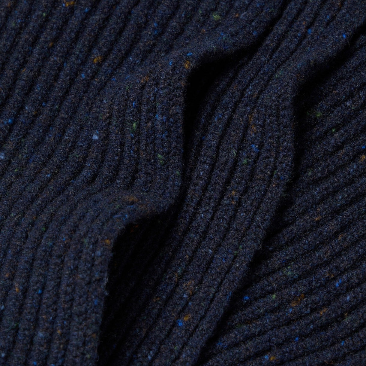 Inis Meain Cashmere /Wool Ribbed Scarf (Prussia)