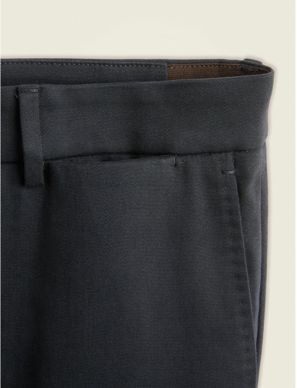 Slowear Tapered Fit Brushed Cotton Trousers, Navy ( Pattern 54)