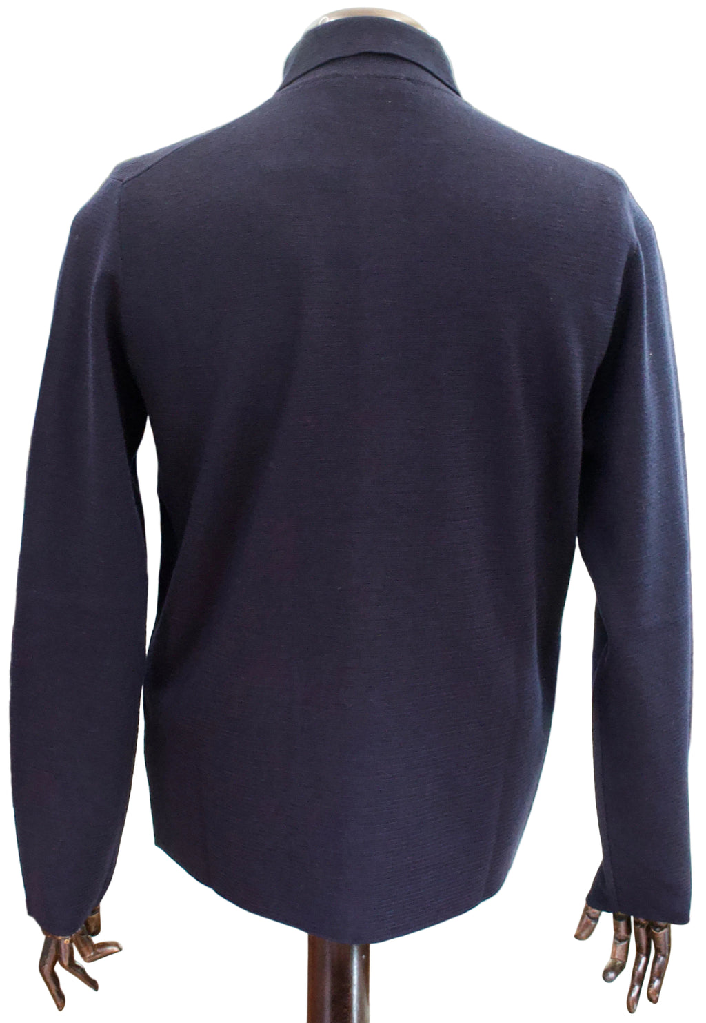 Slowear Four Pocket Virgin Wool Overshirt, Navy 3